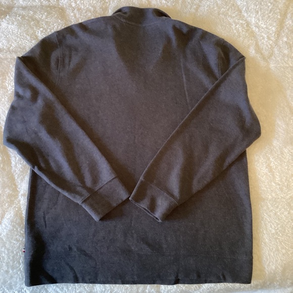 Men’s Tommy Hilfiger Charcoal Gray Long Sleeve 1/4 zip Pullover XXL - Picture 10 of 10